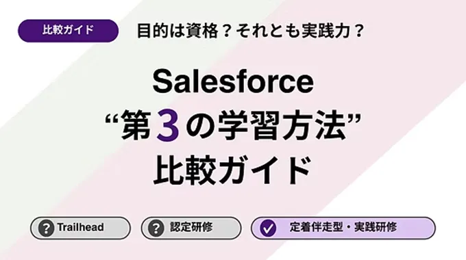【目的は資格？実践力？】現場で動けるSalesforceエンジニアをつくる"第3の学習方法"比較ガイド