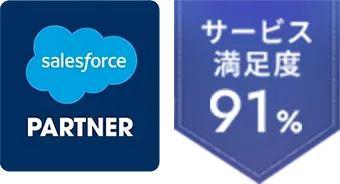Salesforce Partner 認定率91%